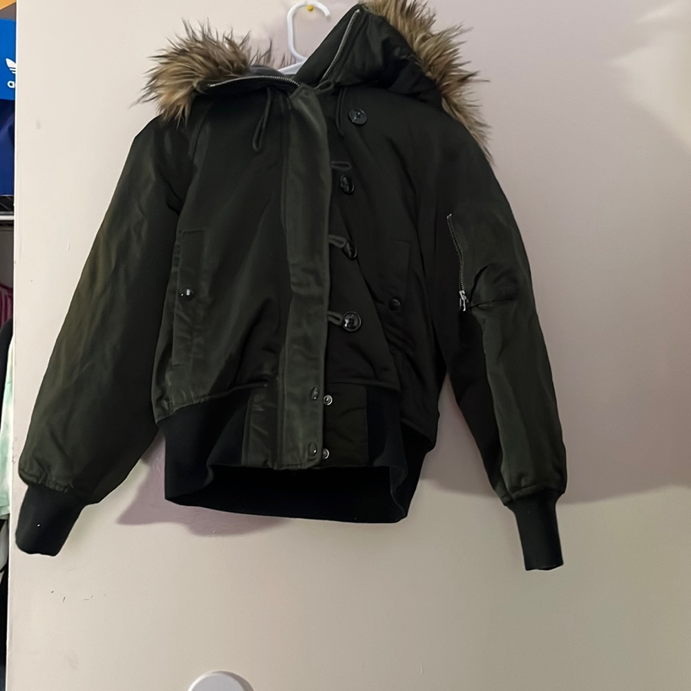 Button and zip up